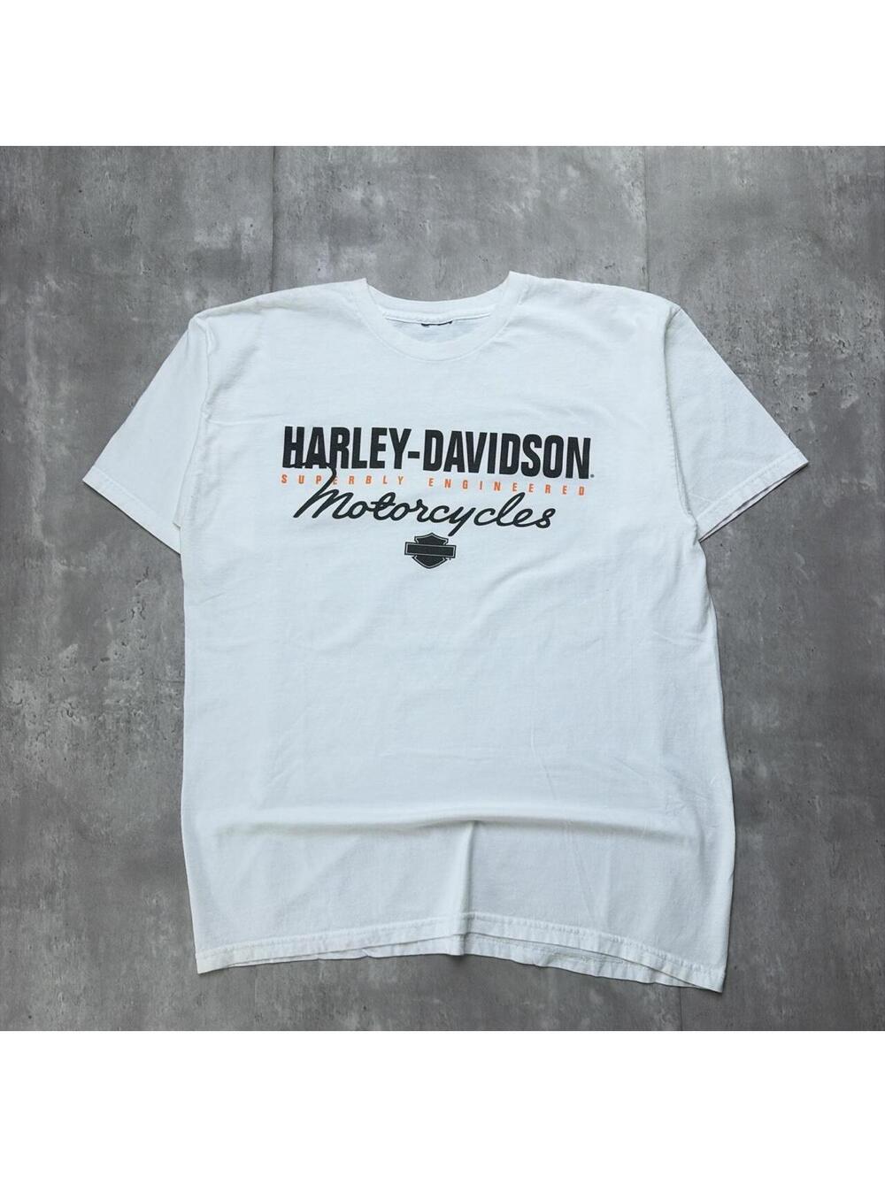Y2K White Harley Davidson Bahamas Biker T-Shirt